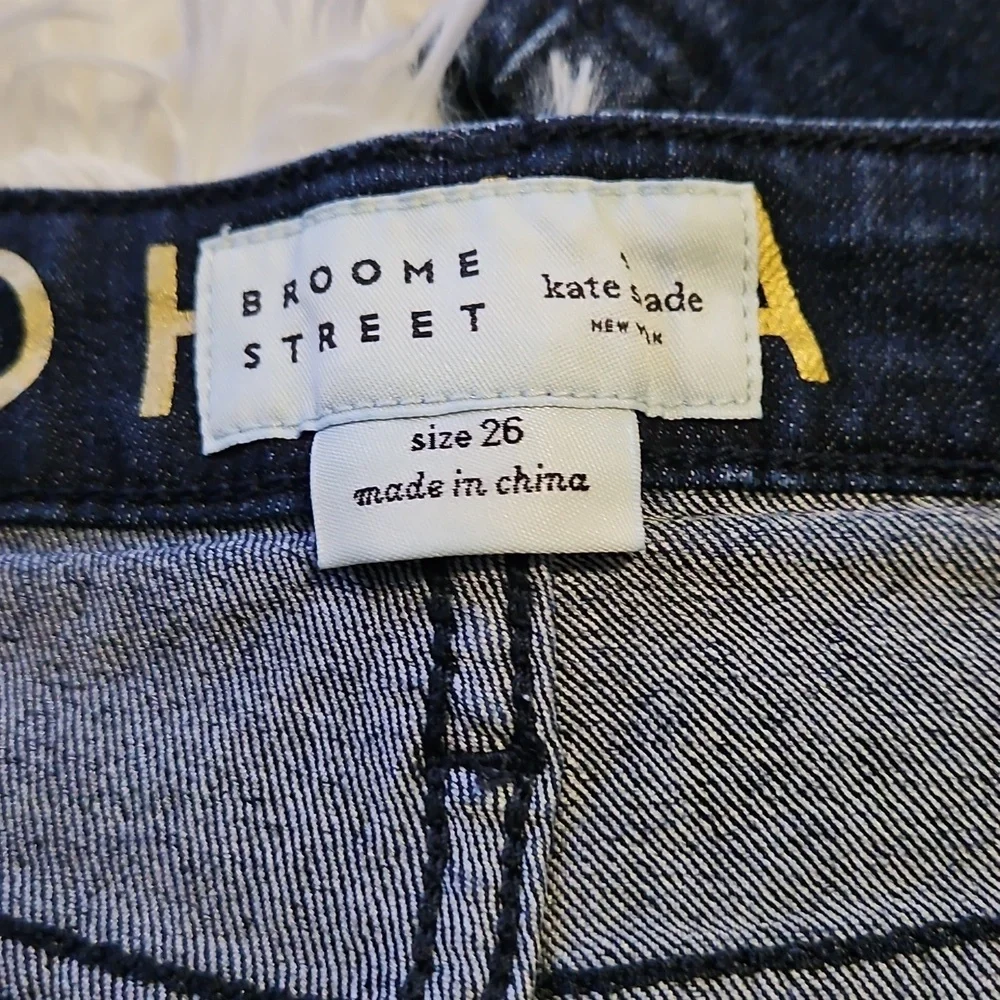 BROOME STREET SIZE 6 KATE SPADE MARINE BLANK Straight Leg Jeans